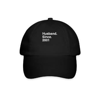 Jubiläumsehemann seit 2001 Hochzeit - Baseballkappe - Schwarz/Schwarz - Vorne