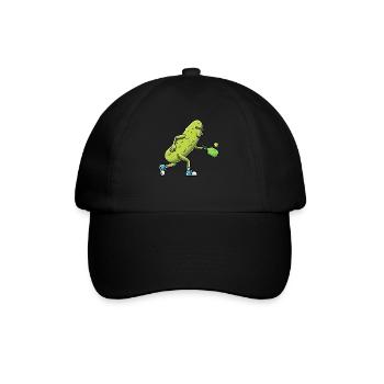 Funny Cucumber Lovers Pickleball Players - Baseball Cap - black/black - Front