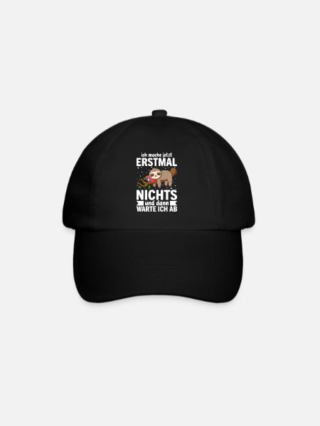 Ich Mach Jetzt Erstmal Nichts - Baseballkappe - Schwarz/Schwarz
