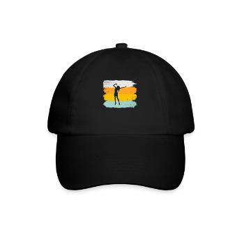Singing Retro - Baseball Cap - black/black - Front