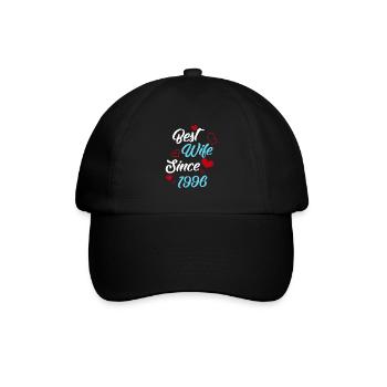 Anniversary Best Wife Since 1996 Wedding - Baseball Cap - black/black - Front