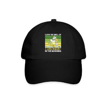 Limonade Geschenkideen - Baseballkappe - Schwarz/Schwarz - Vorne