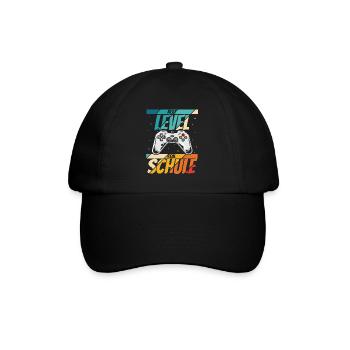 Neue Schule Bye Bye Grundschule next Level Gamecon - Baseballkappe - Schwarz/Schwarz - Vorne