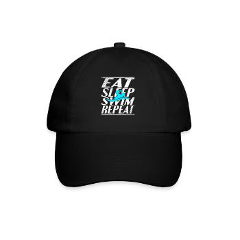 Manger Dormir Natation - Casquette classique - noir/noir - Devant
