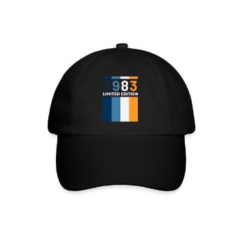 40 ans né en 1983 rétro 40e anniversaire - Casquette classique - noir/noir - Devant
