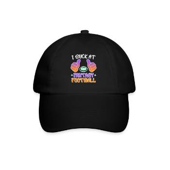 Ich suck at Fantasy Football Loser - Baseball Cap - black/black - Front