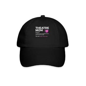 Theater Schauspieler - Baseballkappe - Schwarz/Schwarz - Vorne