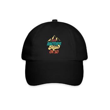 Eine Weitere Meile Oder So Wanderung Halbe Meile - Baseballkappe - Schwarz/Schwarz - Vorne