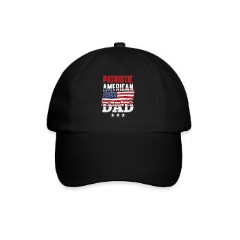 Patriotic American Father US Patriot USA - Baseball Cap - black/black - Front