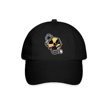 Logo Strahlung Manip Radiologe Radiologe Radiologie - Baseballkappe - Schwarz/Schwarz - Vorne