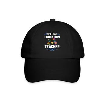 Special education Special education Promoting special needs - Baseball Cap - black/black - Front