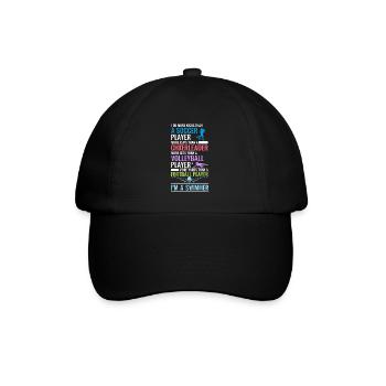 Lustiges Schwimmen Schwimmer - Baseballkappe - Schwarz/Schwarz - Vorne