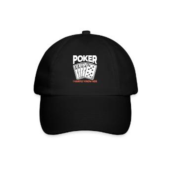 Joueur de poker Joueur de poker Cadeau de poker - Casquette classique - noir/noir - Devant
