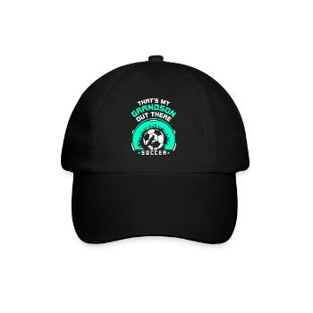 C’est mon petit-fils là-bas passe-temps sportif de football - Casquette classique - noir/noir - Devant