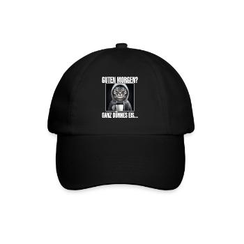 Guten Morgen Ganz Dünnes Eis - Baseballkappe - Schwarz/Schwarz - Vorne