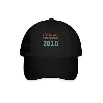 Légendaire Depuis Décembre 2015 Anniversaire - Casquette classique - noir/noir - Devant