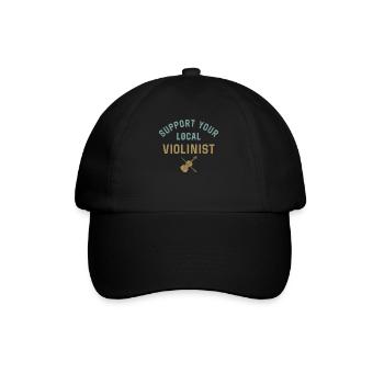 Violin Violinist Support Your - Baseball Cap - black/black - Front