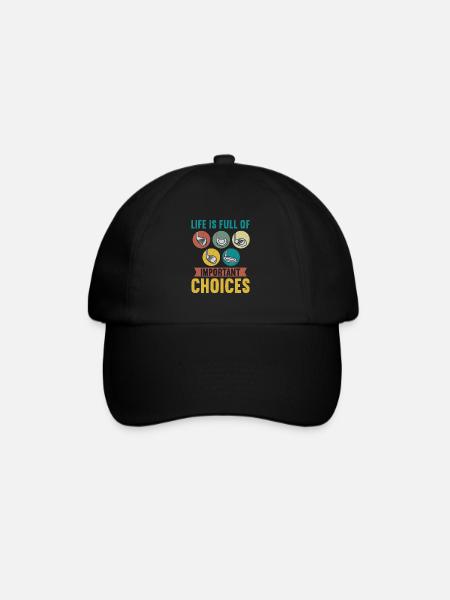 La vie est pleine de choix importants Golfeurs - Casquette classique - noir/noir