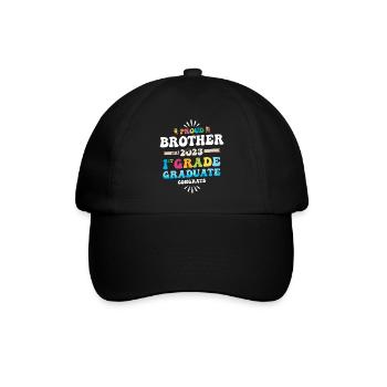 Proud Brother of a 1st Grade Class of 2023 - Baseball Cap - black/black - Front