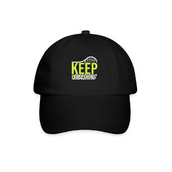 Tennis Dicton continue de fracasser pour le cadeau du joueur de tennis - Casquette classique - noir/noir - Devant