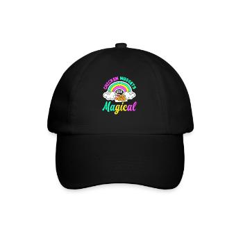 Chicken Nuggets Magie - Baseballkappe - Schwarz/Schwarz - Vorne