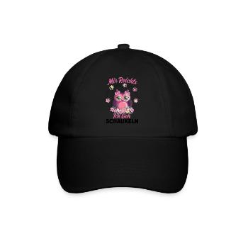 Eule Vogel Eulen Liebhaber Geschenk - Baseballkappe - Schwarz/Schwarz - Vorne
