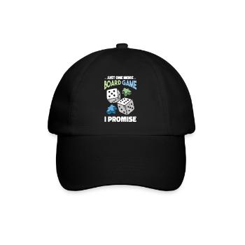 Funny Board Game Lover Cartoon - Baseball Cap - black/black - Front