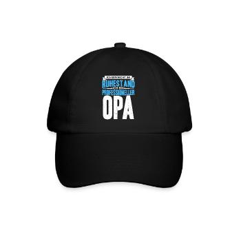 Ich bin nicht im Ruhestand ich bin professioneller - Baseballkappe - Schwarz/Schwarz - Vorne