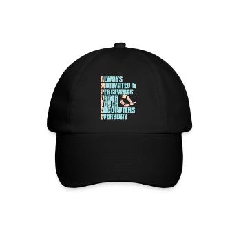 Awesome Meaning Of An AMPUTEE Prosthesis T-Shirt - Baseballkappe - Schwarz/Schwarz - Vorne