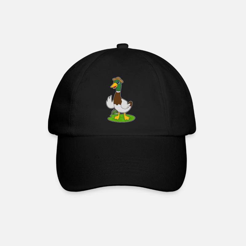 Chapeau de canard - Casquette classique - noir/noir