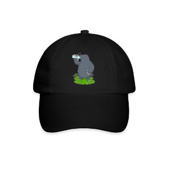 Bouteille d’eau de taupe - Casquette classique - noir/noir - Devant