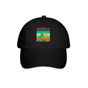 Cadeau de croustilles - Casquette classique - noir/noir - Devant