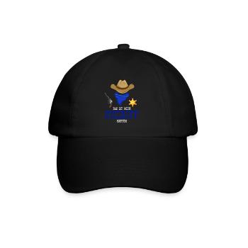 Karneval Kostüm Sheriff - Baseballkappe - Schwarz/Schwarz - Vorne