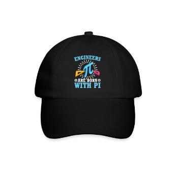 Les ingénieurs sont nés avec Pi Mathématicien Pi Day - Casquette classique - noir/noir - Devant