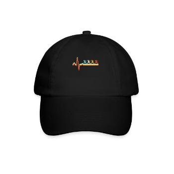 Martial Arts Retro Heartbeat - Baseball Cap - black/black - Front