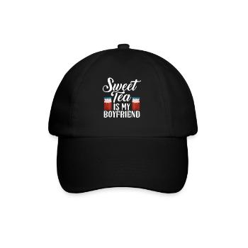 Süßer Tee Liebhaber Geschenke - Baseballkappe - Schwarz/Schwarz - Vorne