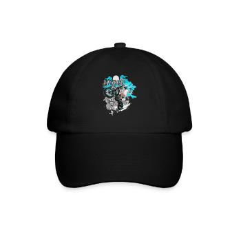 Motocross / Enduro / Freestyle mx / Dirtbike retro - Baseball Cap - black/black - Front