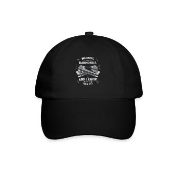 Harmonica Harmonica Musique Instrument - Casquette classique - noir/noir - Devant