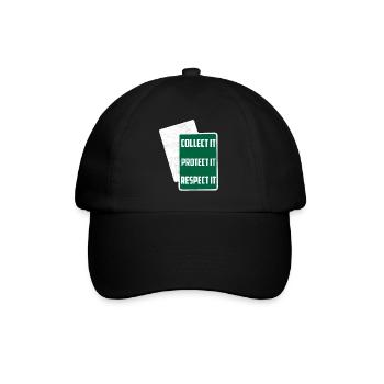 Collectionnez-le Protégez-le Respectez-le drôle TCG Trading - Casquette classique - noir/noir - Devant