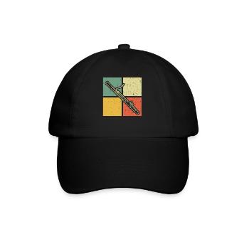 Bassoon Bassoon Bassoon Player Bassoonist - Baseball Cap - black/black - Front