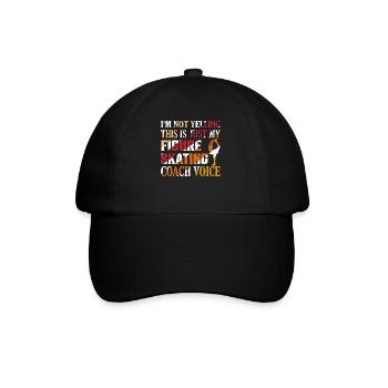 Je ne crie pas Coach de patinage artistique Voix Ice Ska - Casquette classique - noir/noir - Devant