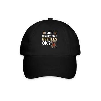 J’aime vraiment les coléoptères ok Entomologie des insectes - Casquette classique - noir/noir - Devant