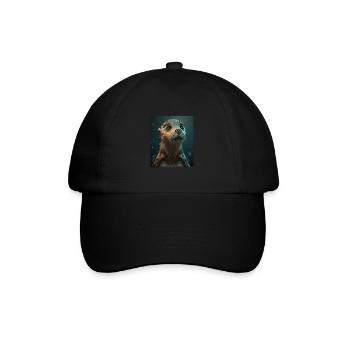 Creepy Otter Creature Spooky Zombie Otter - Casquette classique - noir/noir - Devant