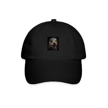 Creepy Otter Creature Spooky Zombie Otter - Casquette classique - noir/noir - Devant