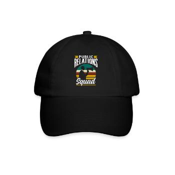 Public Relations Team PR Öffentlichkeitsarbeit - Baseball Cap - black/black - Front