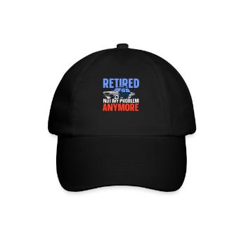 À la retraite, ce n’est plus mon problème policier - Casquette classique - noir/noir - Devant