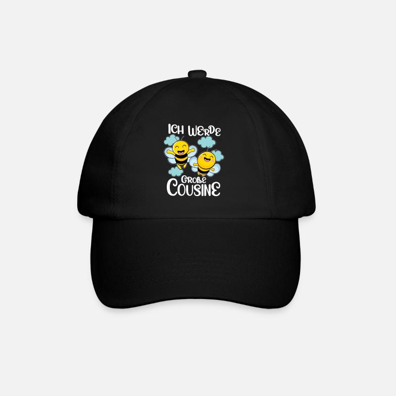 Große Cousine verkünden Bienen Bald Große Cousine - Baseballkappe - Schwarz/Schwarz