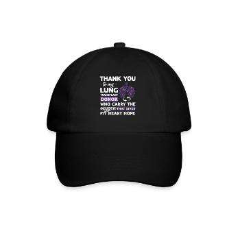 Lung Trasplantation Lung Donor Organ Gift - Baseball Cap - black/black - Front
