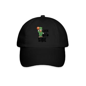 St Patrick's Day Ireland Basketball - Baseball Cap - black/black - Front