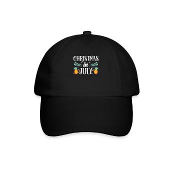 Weihnachten Im Juli Christmas In July Santa Humor - Baseball Cap - black/black - Front